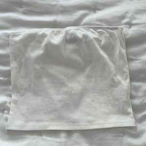 White Bandeau top